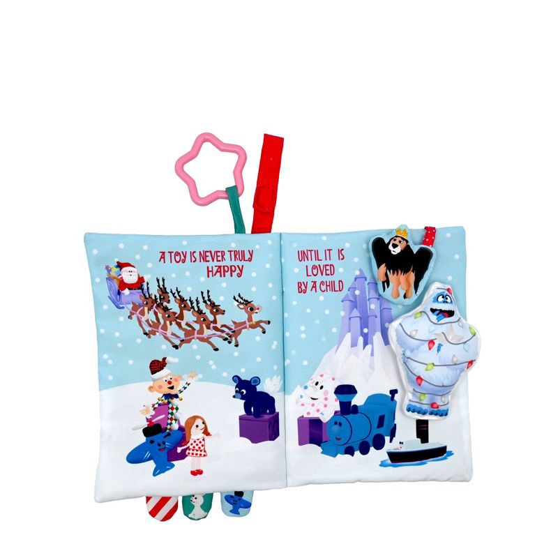 slide 4 of 6, Rudolph the Red-Nosed Reindeer Holiday Deluxe Soft Book with Removable Plush Baby Learning Toys - 3pc, 3 ct