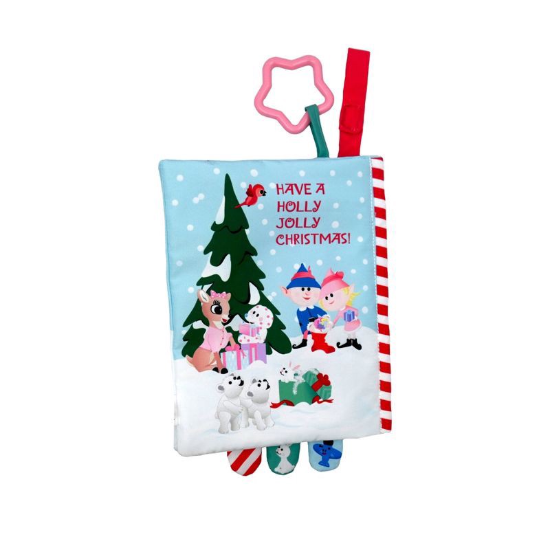 slide 5 of 6, Rudolph the Red-Nosed Reindeer Holiday Deluxe Soft Book with Removable Plush Baby Learning Toys - 3pc, 3 ct