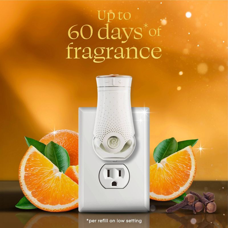 slide 5 of 12, Glade Air Freshener Plug Ins Fall Scented Oil Diffuser Refills - Orange Zest & Clove - 1.34 fl oz/2pk, 2 ct; 1.34 fl oz