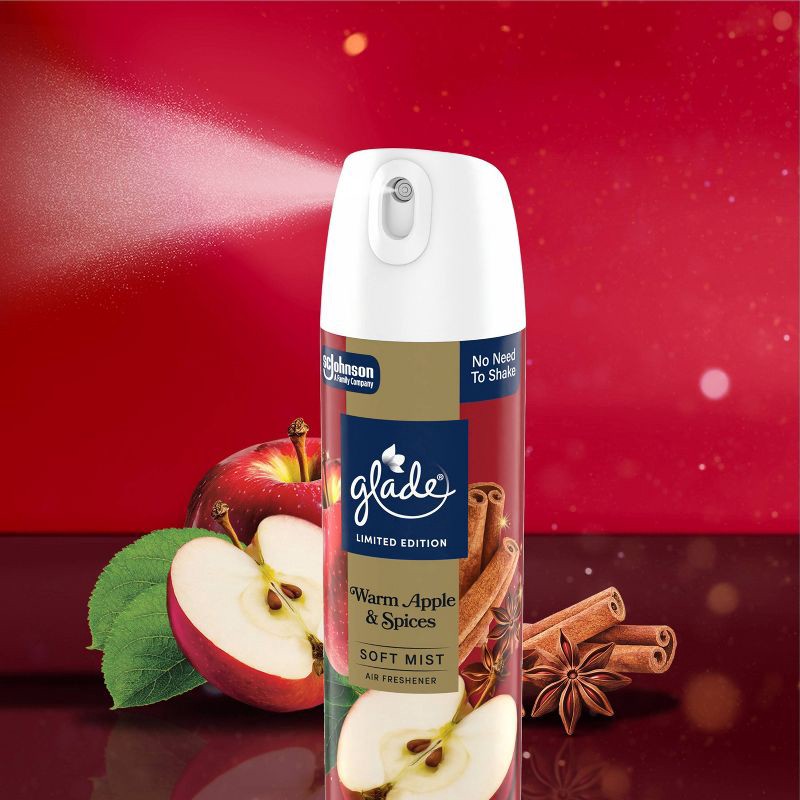 slide 2 of 12, Glade Compressed Gas Air Freshener Aerosol - Warm Apple & Spices - 8oz, 8 oz