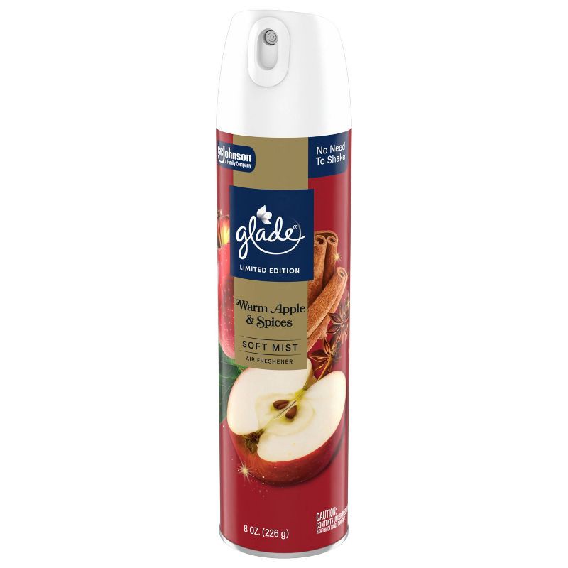 slide 12 of 12, Glade Compressed Gas Air Freshener Aerosol - Warm Apple & Spices - 8oz, 8 oz