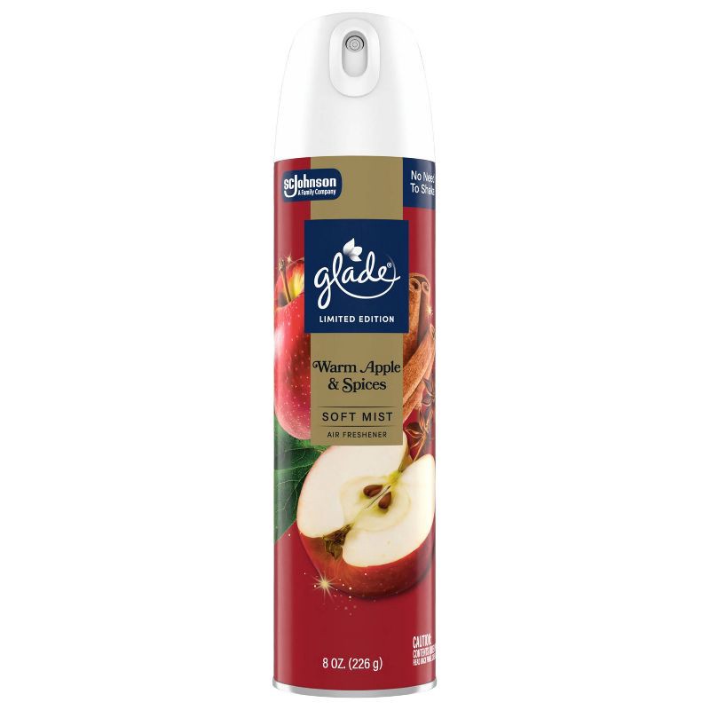 slide 4 of 12, Glade Compressed Gas Air Freshener Aerosol - Warm Apple & Spices - 8oz, 8 oz