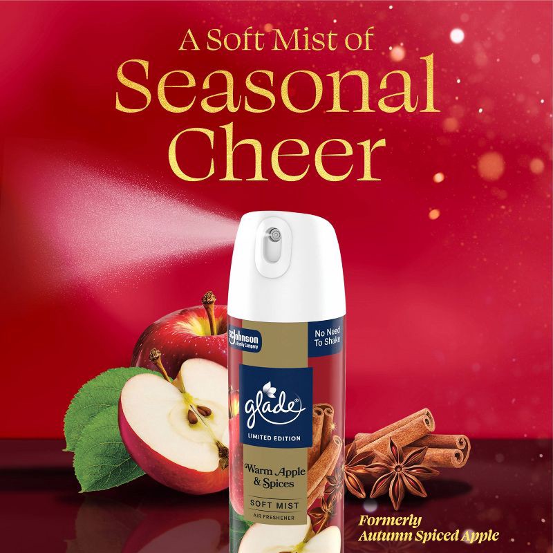 slide 5 of 12, Glade Compressed Gas Air Freshener Aerosol - Warm Apple & Spices - 8oz, 8 oz