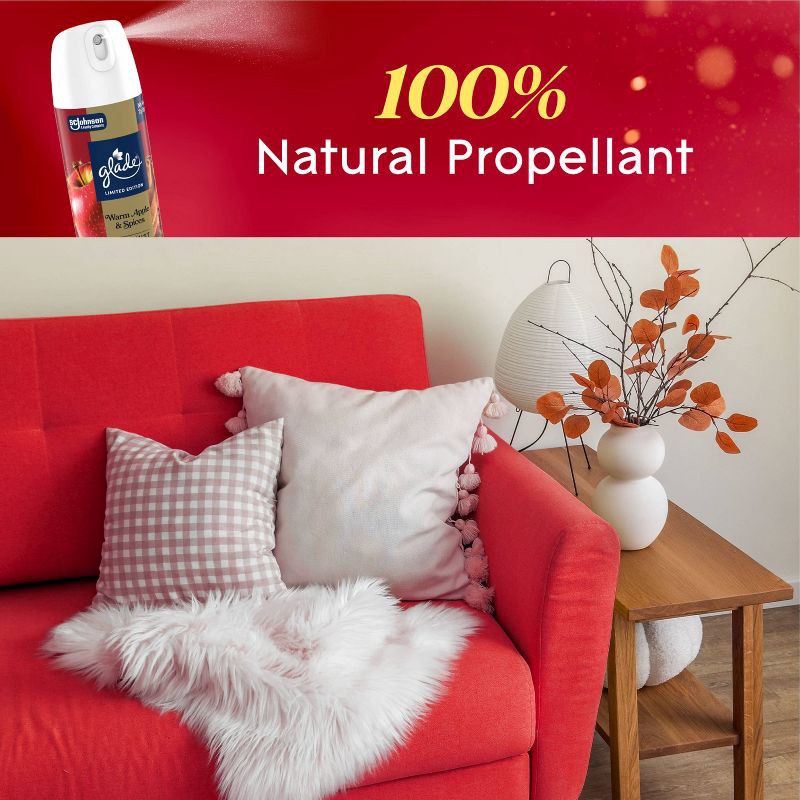 slide 9 of 12, Glade Compressed Gas Air Freshener Aerosol - Warm Apple & Spices - 8oz, 8 oz