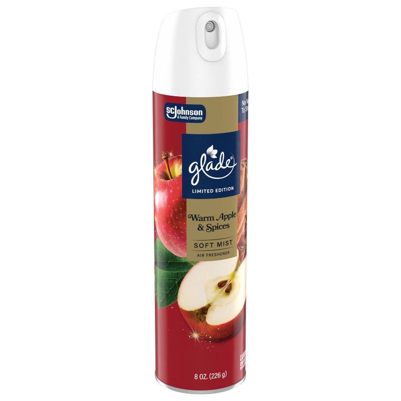 slide 11 of 12, Glade Compressed Gas Air Freshener Aerosol - Warm Apple & Spices - 8oz, 8 oz