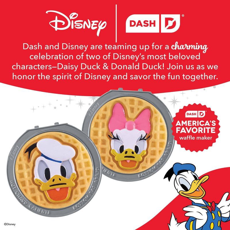 slide 8 of 8, Disney Dash 2pk Daisy & Donald Duck Removable Plate for the MultiMaker Mini Maker System, 2 ct