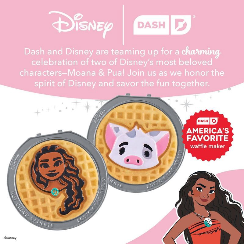 slide 8 of 8, Disney Dash 2pk Moana & Pua Removable Plate for the MultiMaker Mini Maker System, 2 ct