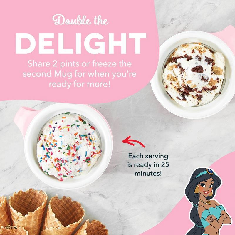 slide 4 of 8, Disney Dash Princess My Mug Ice Cream Maker Bundle, 1 ct