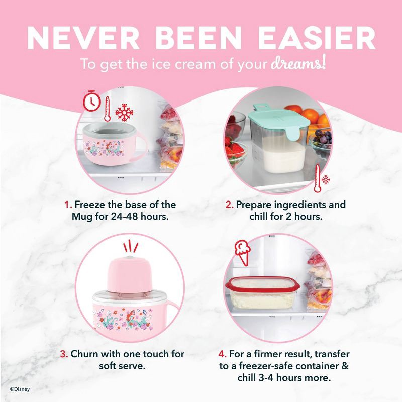 slide 6 of 8, Disney Dash Princess My Mug Ice Cream Maker Bundle, 1 ct