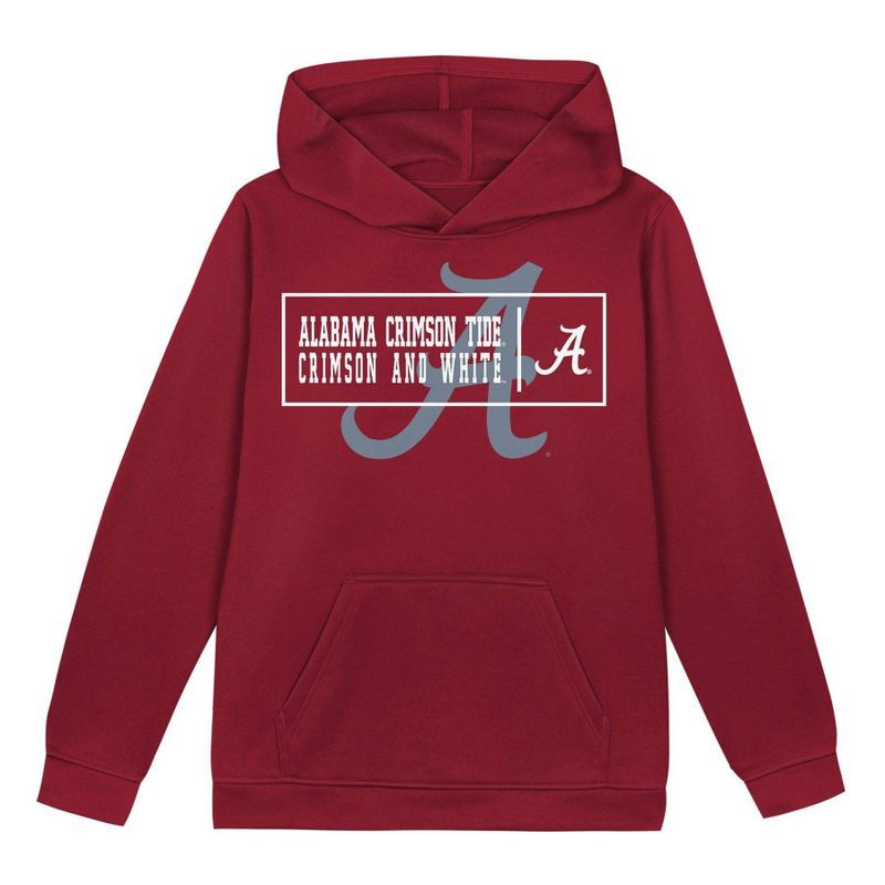 slide 2 of 3, NCAA Alabama Crimson Tide Boys' Poly Hooded Sweatshirt - XL, 1 ct