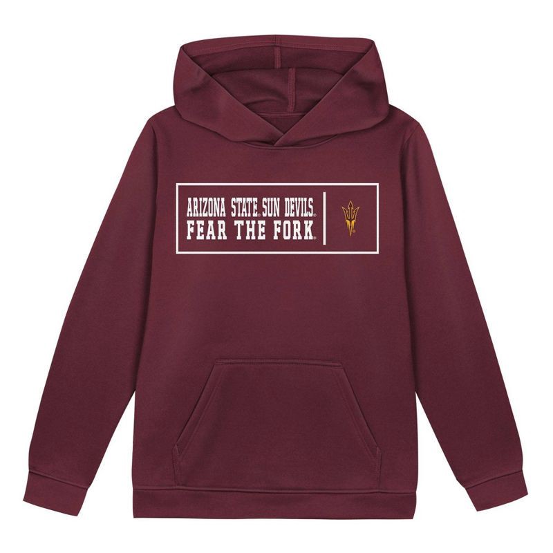 slide 2 of 3, NCAA Arizona State Sun Devils Boys' Poly Hooded Sweatshirt - XS, 1 ct