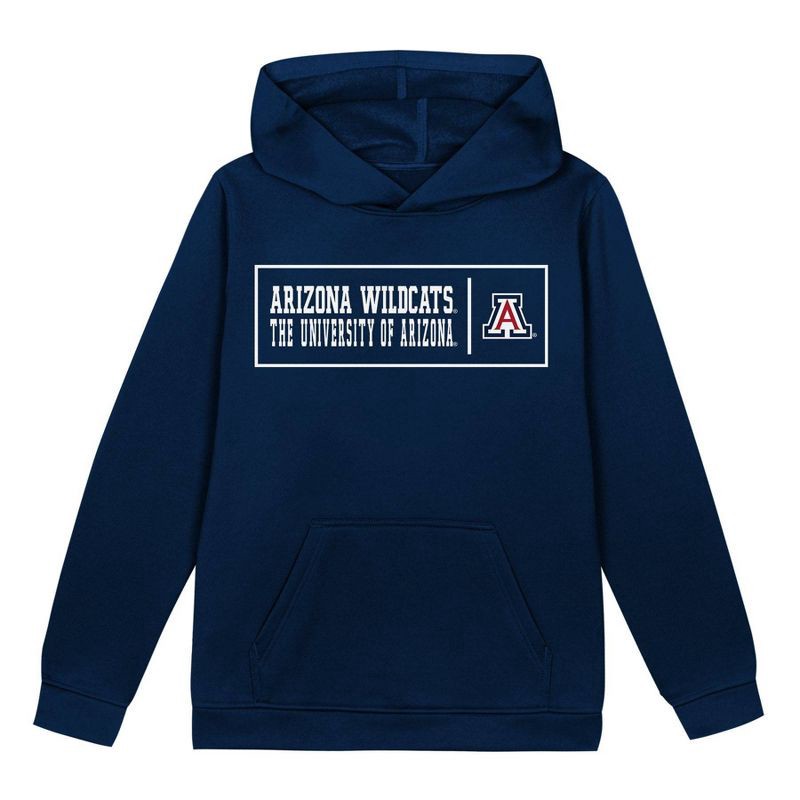 slide 2 of 3, NCAA Arizona Wildcats Boys' Poly Hooded Sweatshirt - L, 1 ct