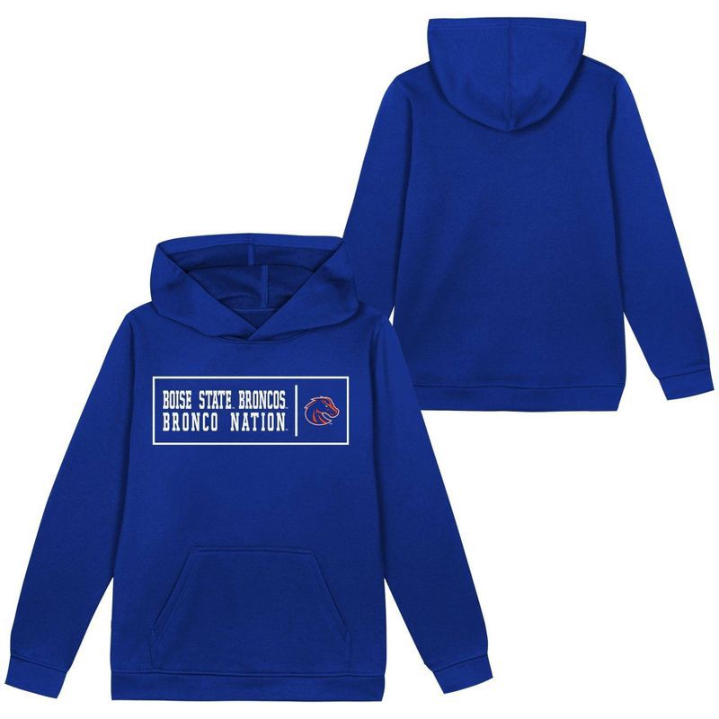 slide 1 of 3, NCAA Boise State Broncos Boys' Poly Hooded Sweatshirt - XL, 1 ct