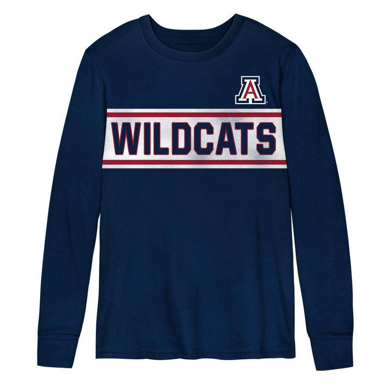 slide 2 of 3, NCAA Arizona Wildcats Boys' Long Sleeve T-Shirt - L, 1 ct