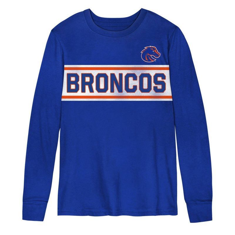 slide 2 of 3, NCAA Boise State Broncos Boys' Long Sleeve T-Shirt - M, 1 ct