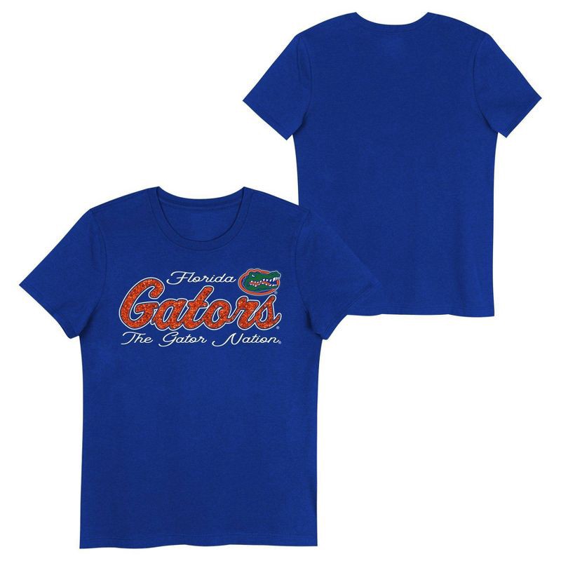 slide 1 of 3, NCAA Florida Gators Girls' Crew Neck T-Shirt - S, 1 ct