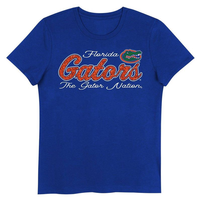 slide 2 of 3, NCAA Florida Gators Girls' Crew Neck T-Shirt - XL, 1 ct