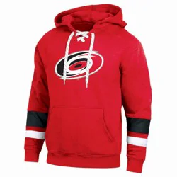 NHL Carolina Hurricanes Men's Long Sleeve Hooded Sweatshirt with Lace - XL