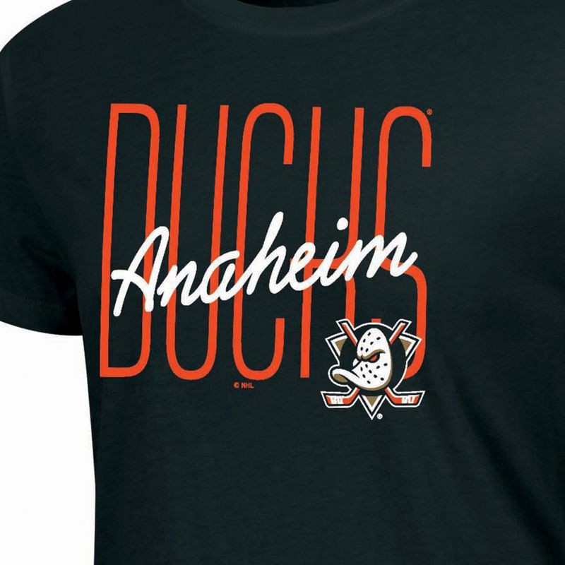 slide 3 of 3, NHL Anaheim Ducks Women's Short Sleeve T-Shirt - S, 1 ct