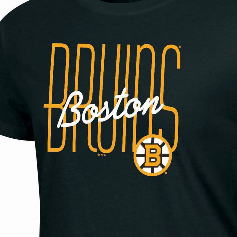 slide 3 of 3, NHL Boston Bruins Women's Short Sleeve T-Shirt - XL, 1 ct