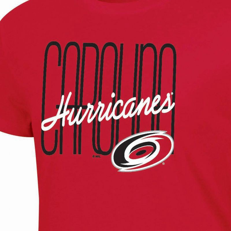 slide 3 of 3, NHL Carolina Hurricanes Women's Short Sleeve T-Shirt - L, 1 ct