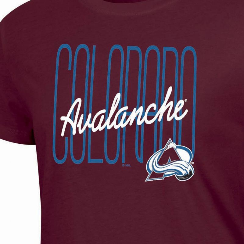 slide 3 of 3, NHL Colorado Avalance Women's Short Sleeve T-Shirt - XL, 1 ct