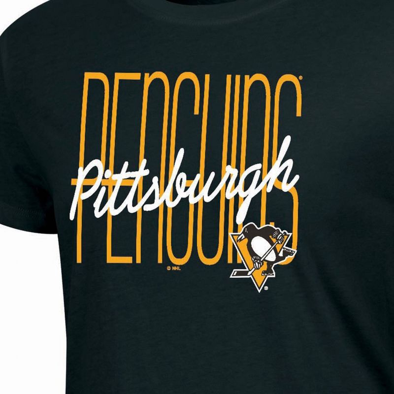 slide 3 of 3, NHL Pittsburgh Penguins Women's Short Sleeve T-Shirt - S, 1 ct