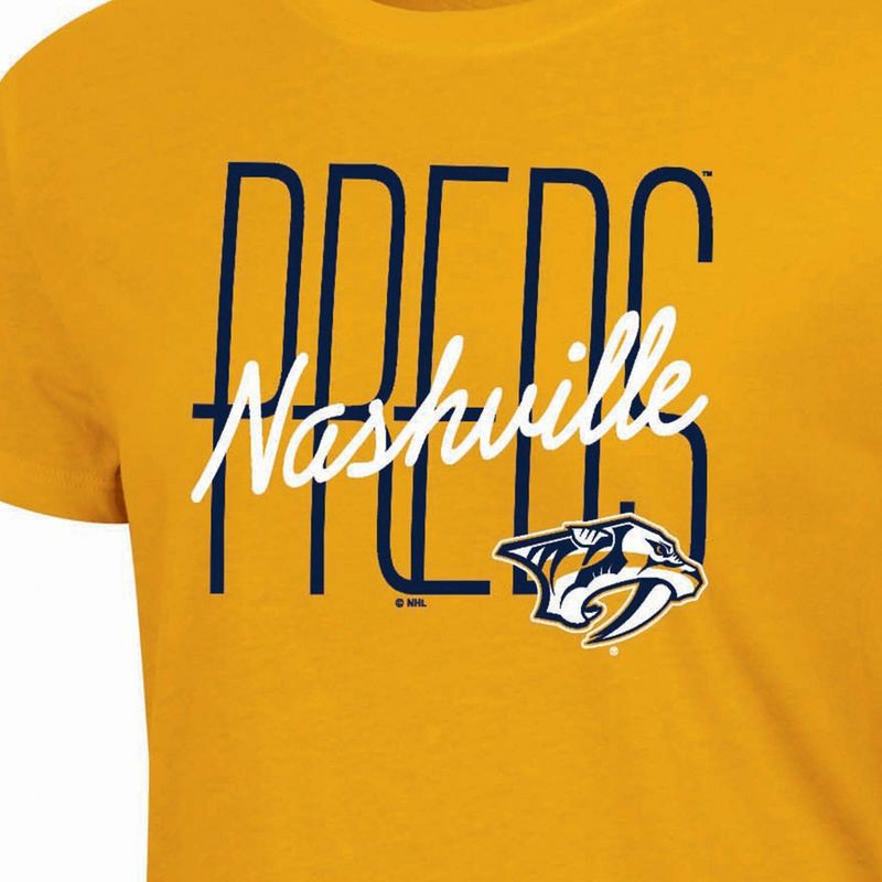slide 3 of 3, NHL Nashville Predators Women's Short Sleeve T-Shirt - S, 1 ct