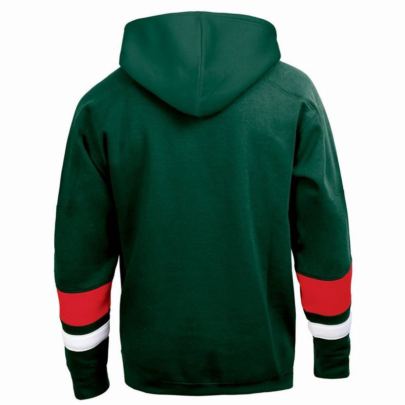 slide 2 of 3, NHL Minnesota Wild Men's Long Sleeve Hooded Sweatshirt with Lace - XXL, 1 ct