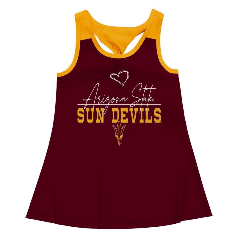 slide 2 of 3, NCAA Arizona State Sun Devils Girls' Tank Top - S, 1 ct