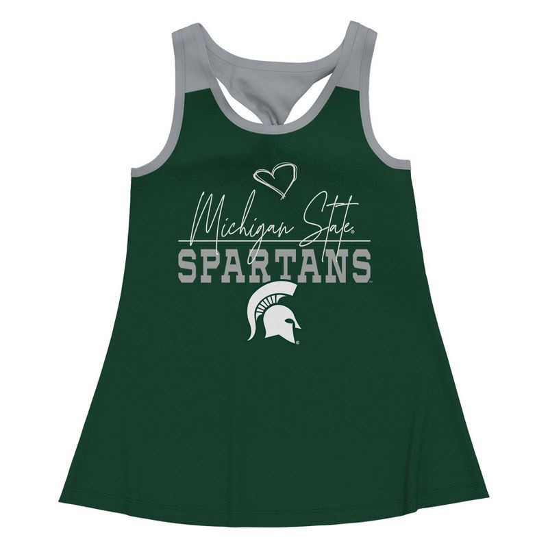 slide 2 of 3, NCAA Michigan State Spartans Girls' Tank Top - S, 1 ct