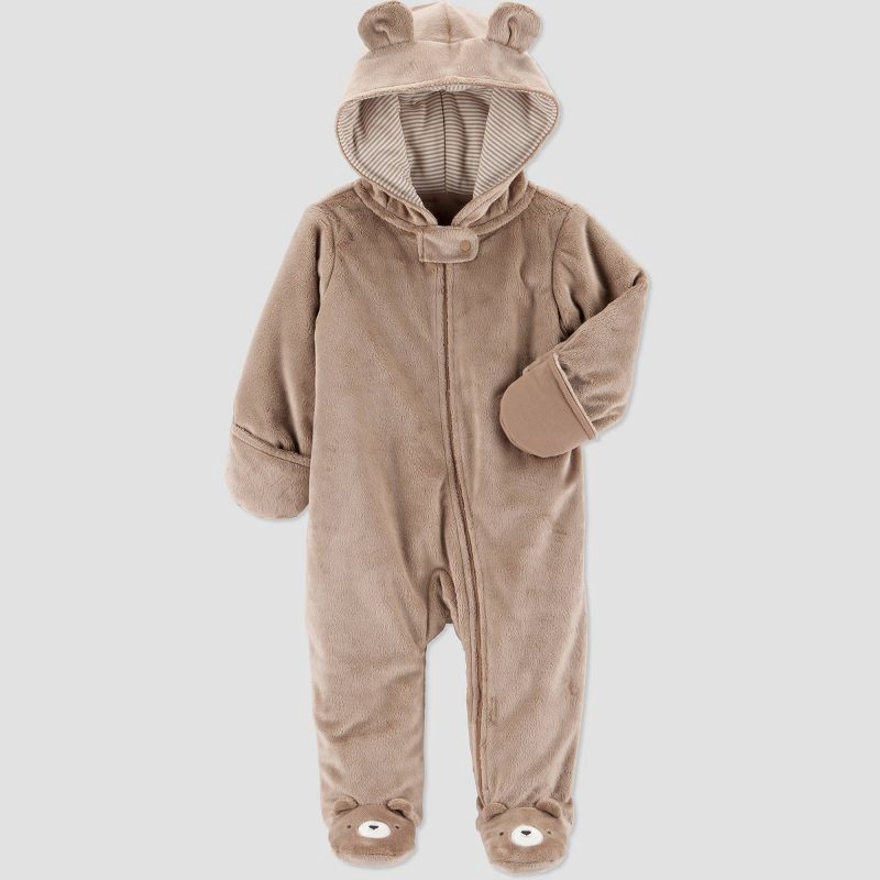 slide 2 of 6, Carter's Just One You® Baby Boys' Bear Pram - Brown Newborn, 1 ct