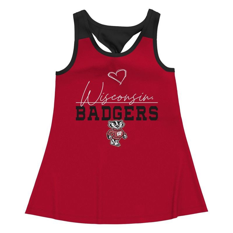 slide 2 of 3, NCAA Wisconsin Badgers Girls' Tank Top - XL, 1 ct