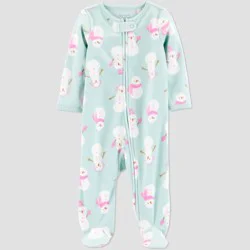 Carter's Just One You® Baby Girls' Sleep N' Play - White/Mint Green 6M
