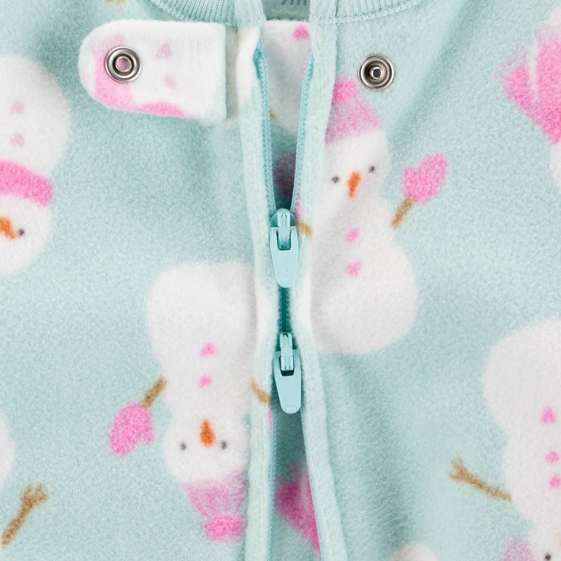 slide 3 of 5, Carter's Just One You® Baby Girls' Sleep N' Play - White/Mint Green 9M, 1 ct