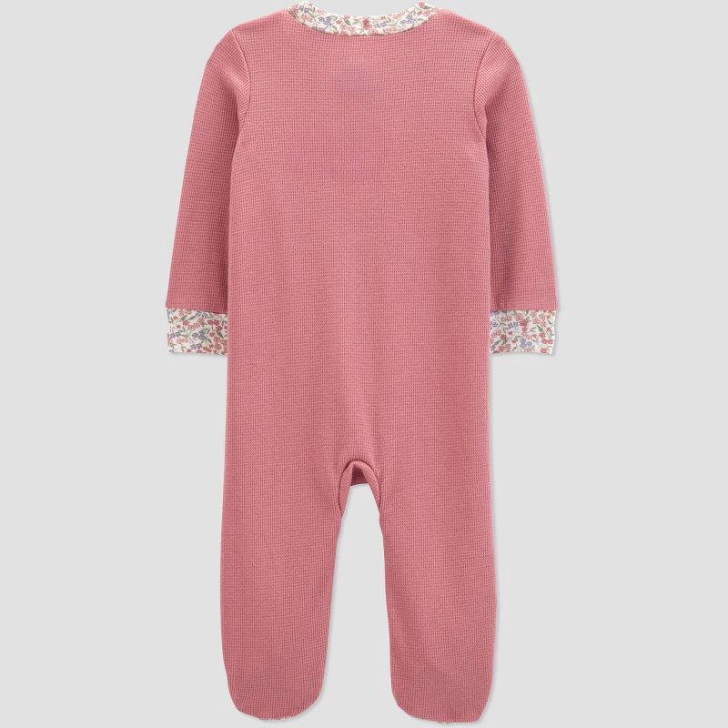 slide 2 of 4, Carter's Just One You® Baby Girls' Floral Sleep N' Play - Pink 6M, 1 ct