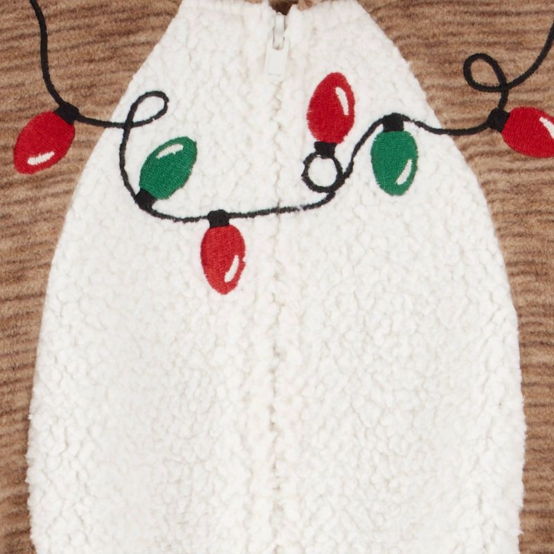 slide 3 of 4, Carter's Just One You® Baby Holiday Reindeer Jumpsuit - White/Brown 12M, 1 ct