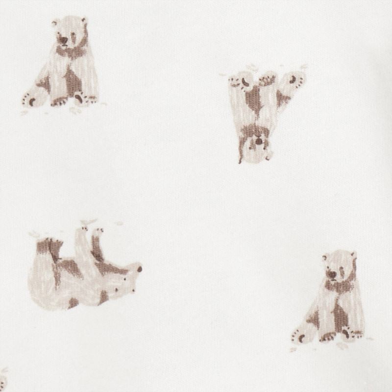 slide 5 of 7, Carter's Just One You® Baby Boys' 2pc Bear Overalls Set - Cream/Brown 6M, 2 ct