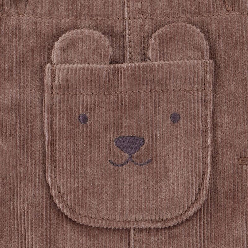 slide 6 of 7, Carter's Just One You® Baby Boys' 2pc Bear Overalls Set - Cream/Brown 3M, 2 ct