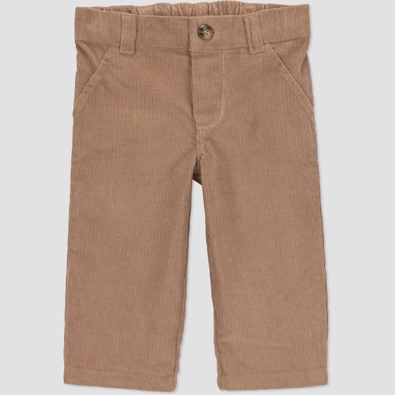 slide 2 of 5, Carter's Just One You® Baby Boys' 2pc Plaid Long Sleeve Button-Down Bodysuit and Pants Set - Green 9M, 2 ct