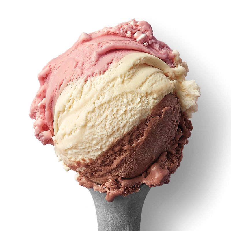 slide 4 of 4, Strawberry Chocolate Vanilla Ice Cream - 48oz - Favorite Day™, 48 oz