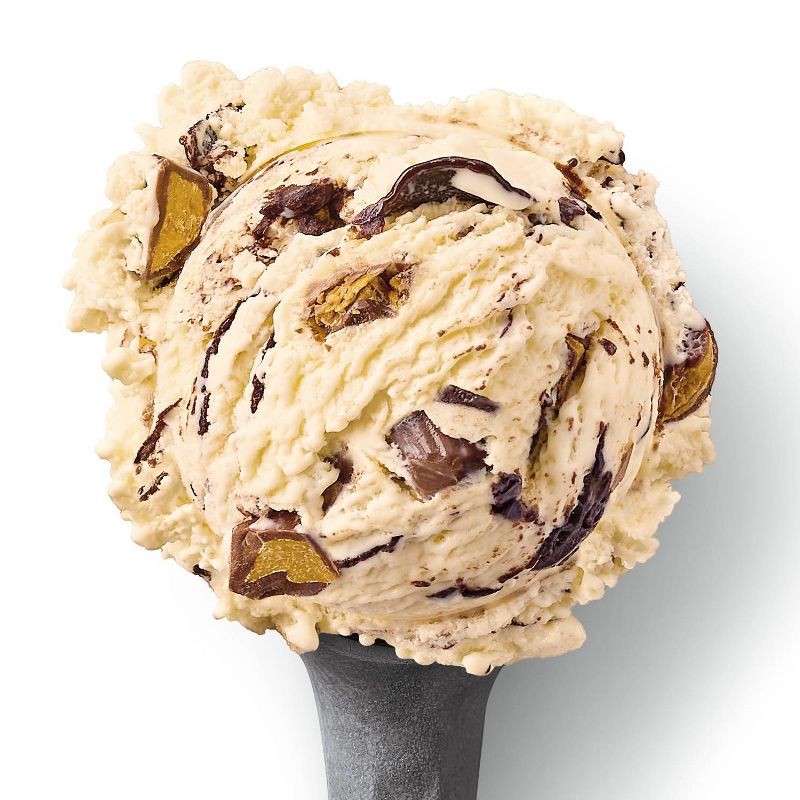 slide 4 of 4, Moose Tracks Peanut Butter Fudge & Vanilla Ice Cream - 48oz - Favorite Day™, 48 oz