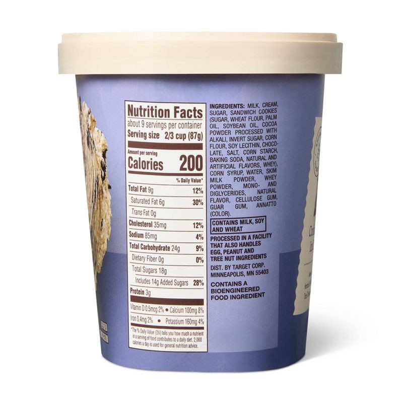 slide 2 of 4, Cookies and Cream Ice Cream - 48oz - Favorite Day™, 48 oz