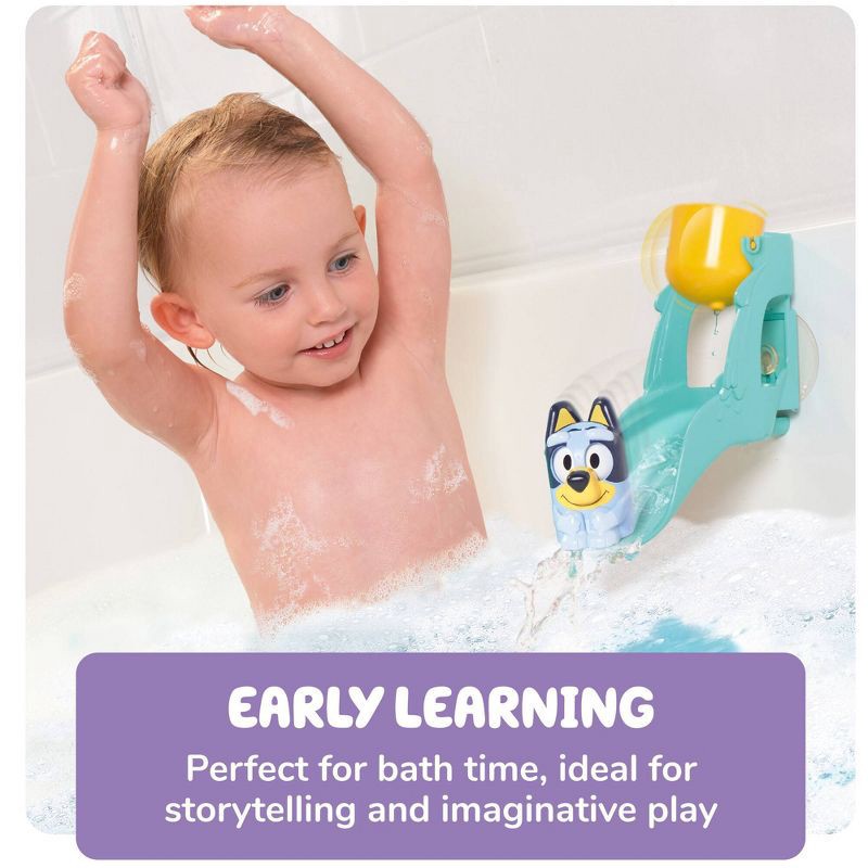 slide 6 of 7, Bluey Tomy Toomies Waterslide Bath Toys - 3pc, 3 ct