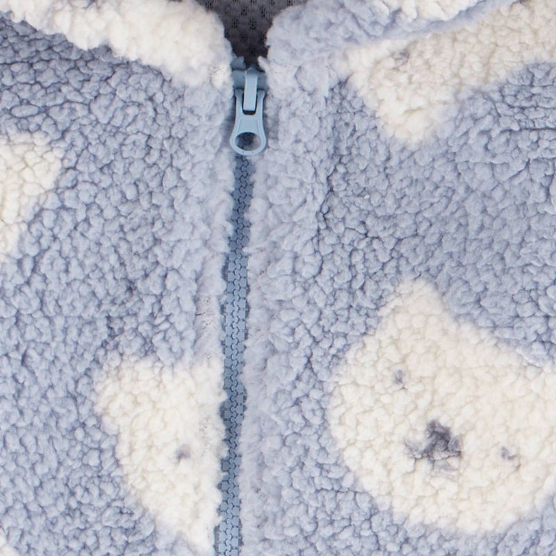 slide 4 of 5, Carter's Just One You® Baby Boys' 3pc Bears Faux Shearling Sweatshirt with Long Sleeve Bodysuit and Pants Set - Blue 9M, 3 ct