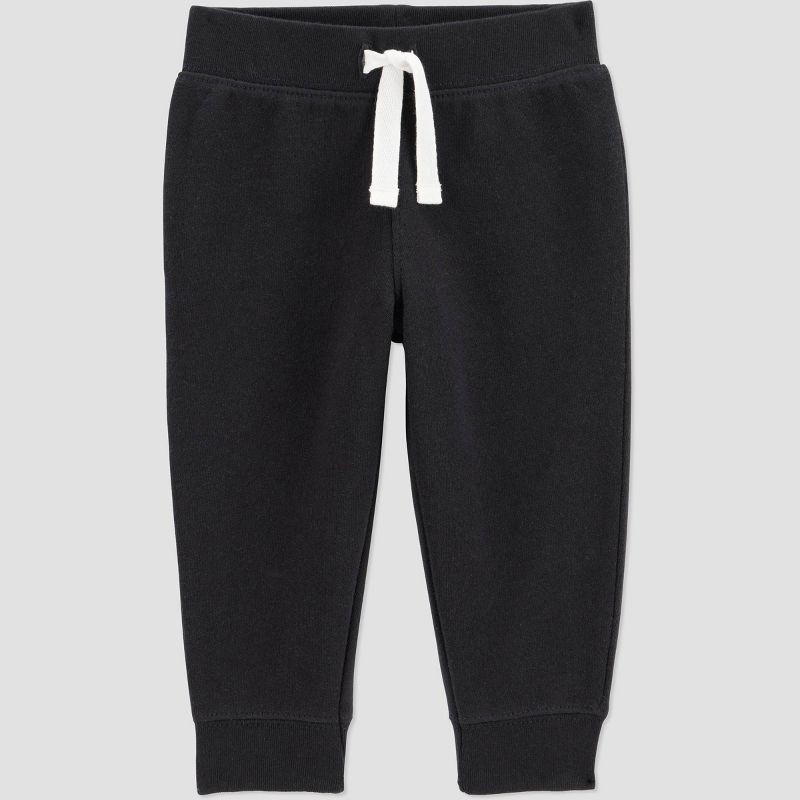 slide 3 of 6, Carter's Just One You® Baby Boys' 3pc Plaid Pullover Sweater with Long Sleeve Bodysuit and Jogger Pants Set - Black 3M, 3 ct