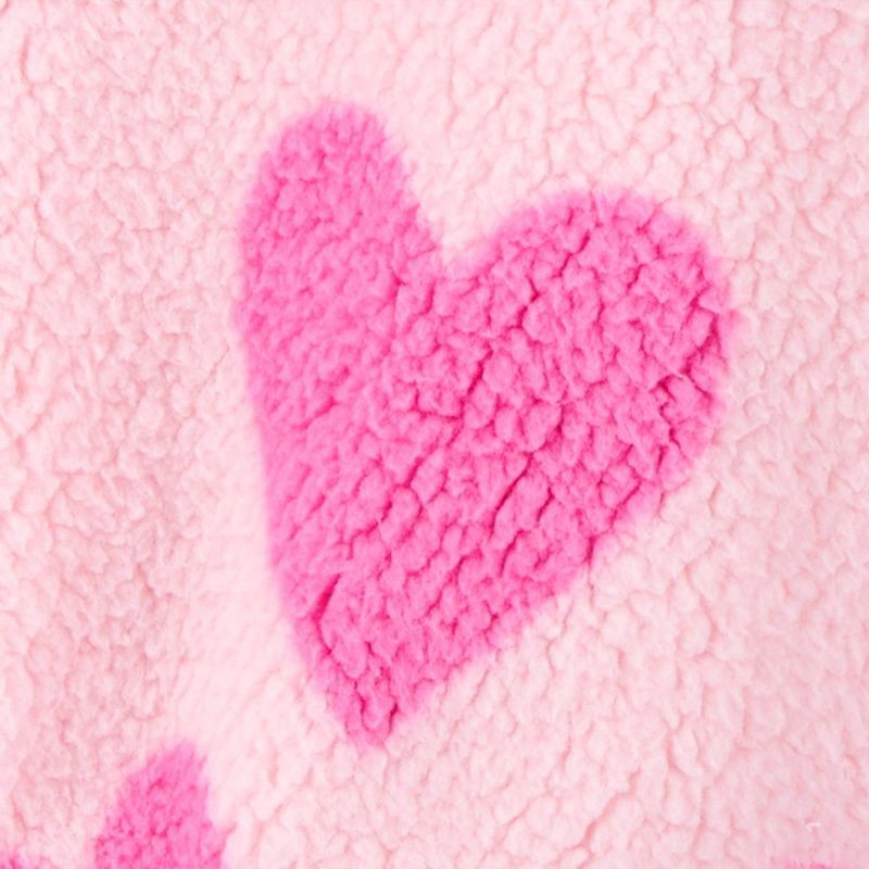 slide 3 of 5, Carter's Just One You® Baby Girls' 3pc Heart Fleece Sweatshirt with Long Sleeve Bodysuit and Leggings Set - Pink 6M, 3 ct