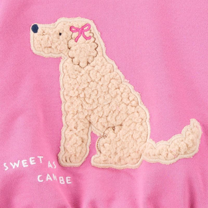 slide 2 of 5, Carter's Just One You® Baby Girls' 3pc Dog Sweatshirt with Long Sleeve Bodysuit and Leggings Set - Pink 9M, 3 ct