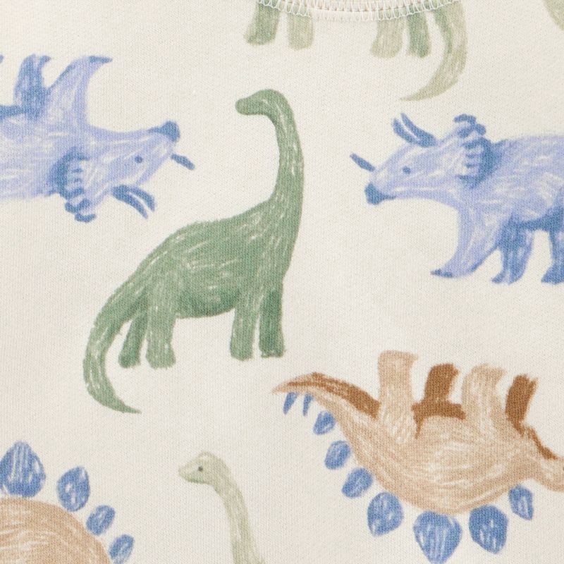 slide 3 of 5, Carter's Just One You® Baby Boys' 3pc Dinosaur Sweatshirt with Long Sleeve Bodysuit and Jogger Pants Set - Cream 18M, 3 ct