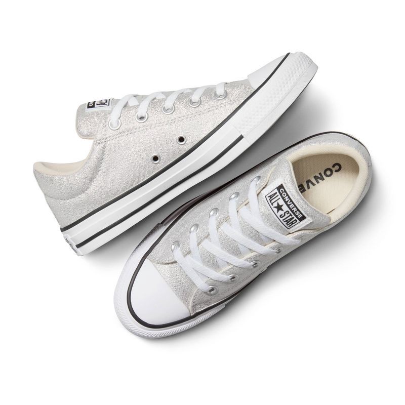 slide 4 of 8, Converse Adult Street Low Top Lurex Shine Sneakers - Silver M5/W7, 1 ct